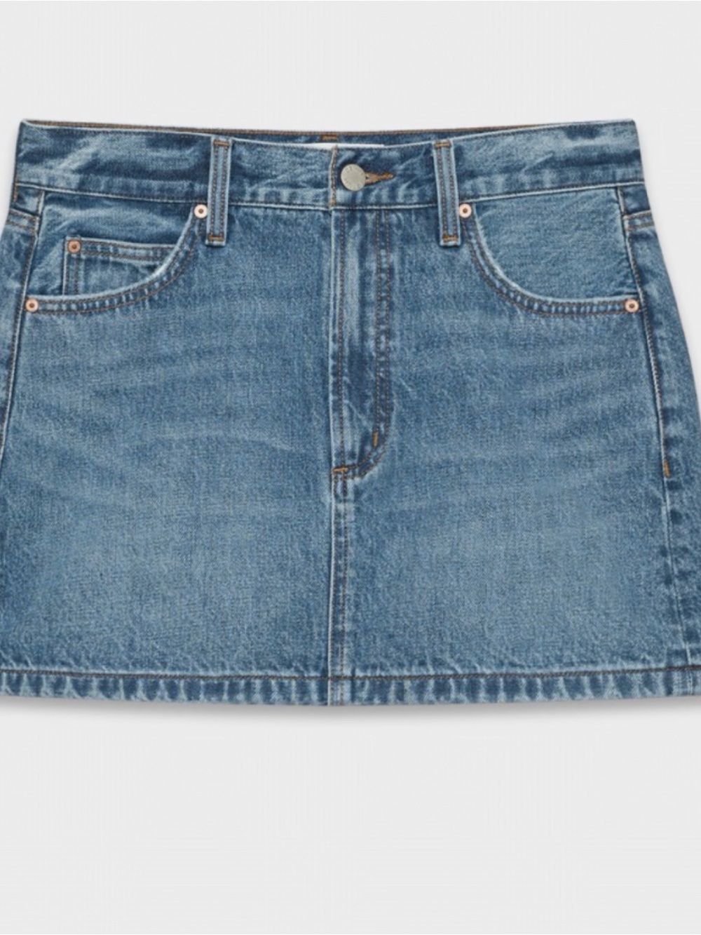 Denim Forum Classic Blue Denim Mini Skirt its new